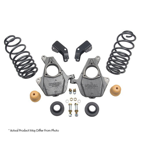 Belltech LOWERING KIT 14 Silverado/Sierra Ext/Crew Cab 2WD 3in or 4in Front/4in Rear w/o Shocks