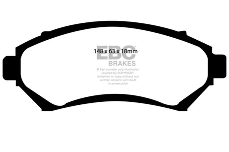 Plaquettes de frein avant EBC Greenstuff pour Buick Century 3.1 97-03