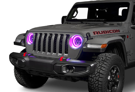 Phares à DEL haute puissance Oracle Jeep Wrangler JL/Gladiator JT 7 po (paire) - Dynamique VOIR LA GARANTIE