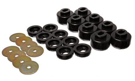 Ensemble de supports de carrosserie (cabine) noirs Energy Suspension 99-06 Silverado C1500/K1500/01-06 Silverado C2500/K2500