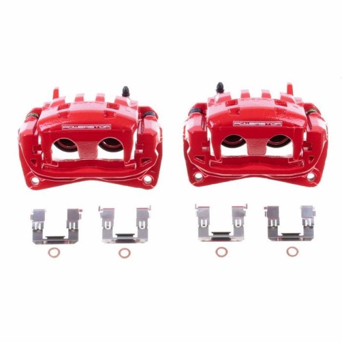 Étriers avant rouges Power Stop 13-16 Scion FR-S avec supports - Paire