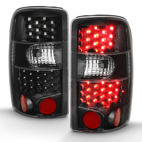 Feux arrière à LED ANZO 2000-2006 Chevrolet Tahoe Noir/Transparent