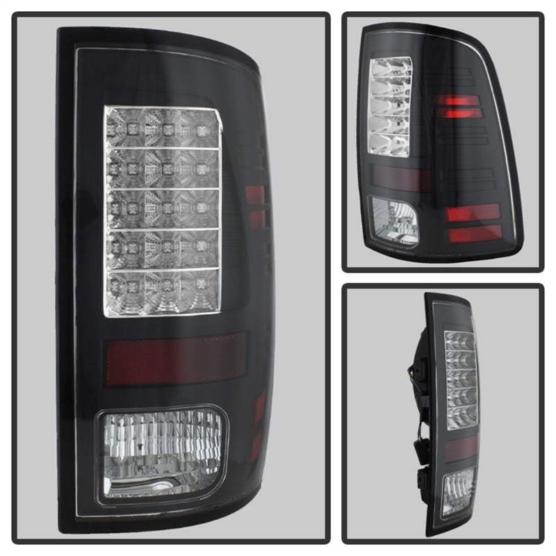 Spyder Dodge Ram 1500 13-14/Ram 2500 13-14 LED Tail Lights LED Model only - Blk ALT-YD-DRAM13-LED-BK