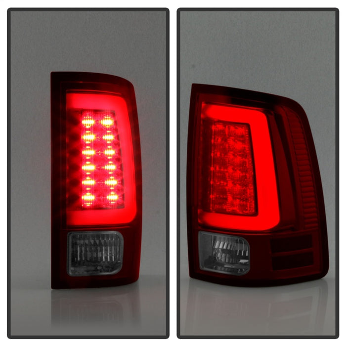 Feux arrière à LED pour Dodge Ram 1500 Spyder 09-16 - Rouge transparent ALT-YD-DRAM09V2-LED-RC