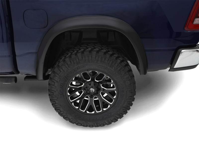 Bushwacker 19-22 Ram 1500 (Excl. Rebel/TRX) 76.3 & 67.4in Bed OE Style Flares 2pc Rear - Smooth Blk