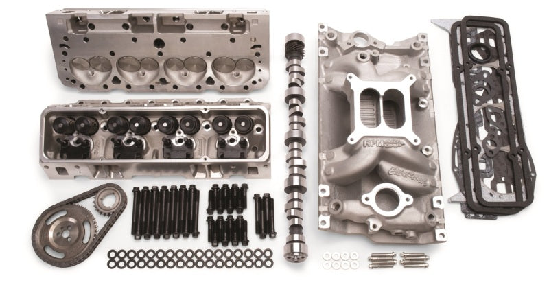 Kit haut de gamme Edelbrock Total Power Package de 435 ch pour utilisation sur les SB-Chevy de 1987 et plus récents avec poussoirs d'origine