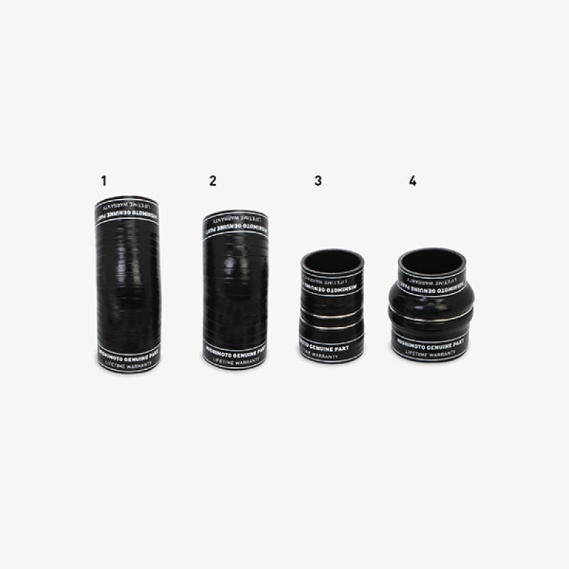 Kit de tuyaux et de soufflets d'échangeur intermédiaire Mishimoto 2013+ Dodge 6,7 L Cummins noir