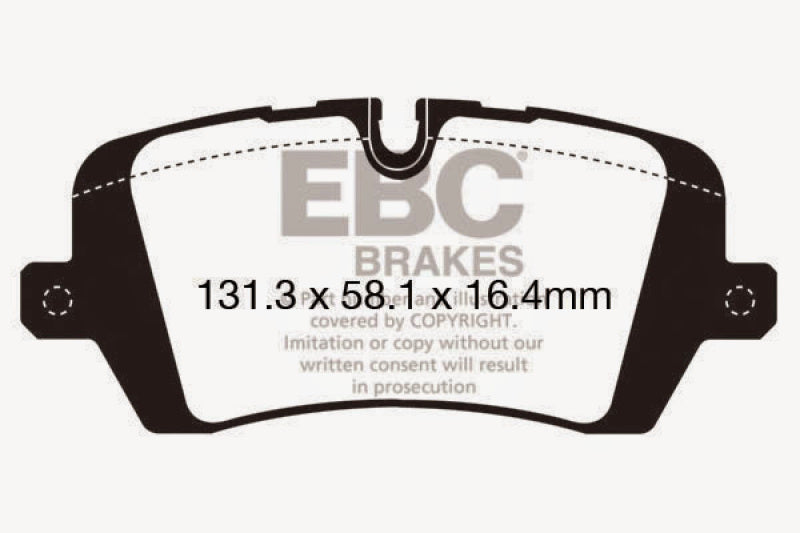 EBC 13+ Land Rover Range Rover 3.0 Supercharged Yellowstuff Rear Brake Pads