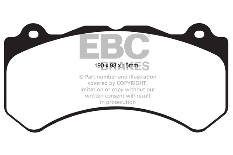 Plaquettes de frein avant extra-robustes EBC 2018+ Dodge Durango SRT 6.4L