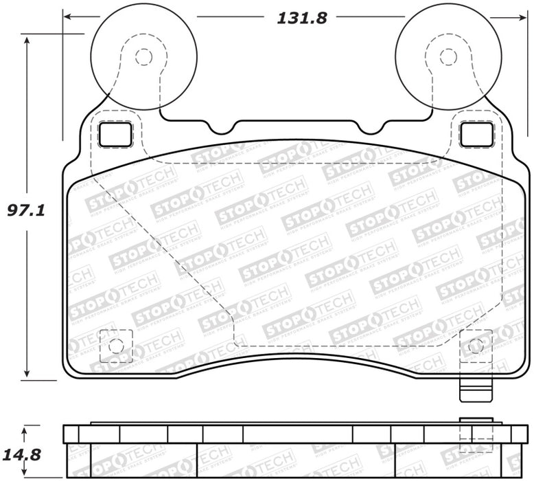 Plaquettes de frein avant StopTech Performance pour Cadillac CTS 14-19