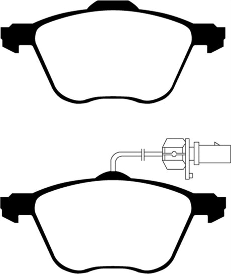 Plaquettes de frein avant Greenstuff EBC 01 Volkswagen Eurovan 2.8 (313 mm)