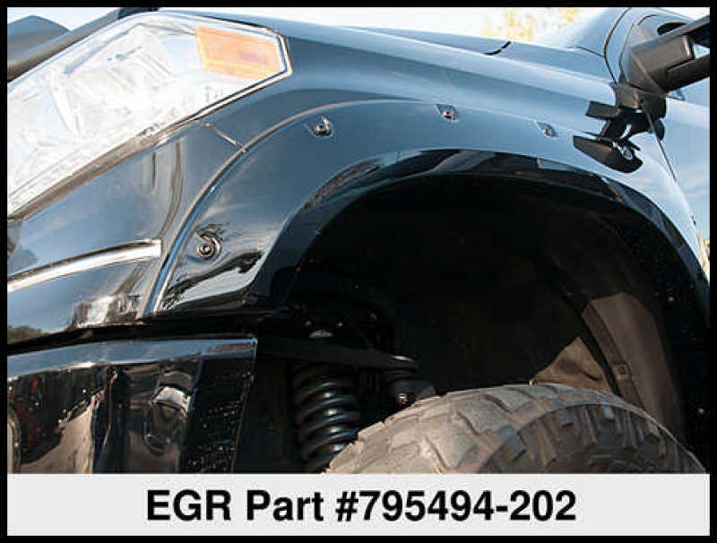 EGR 14+ Toyota Tundra Bolt-On Look Color Match Fender Flares - Set - Black