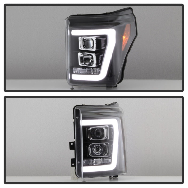 Phares de projecteur Spyder Ford F-250/F-350/F450 Super Duty 11-16 V2 - Noir (PRO-YD-FS11V2-LB-BK)