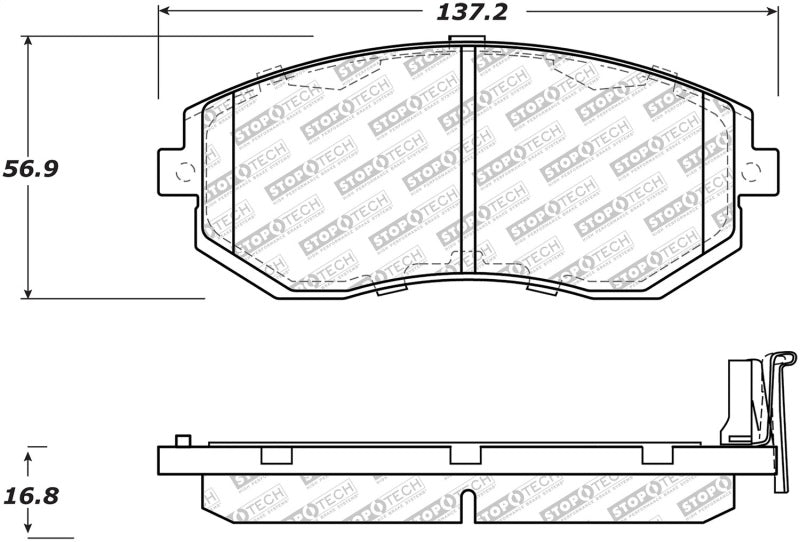 Plaquettes de frein StopTech Street Select - Avant