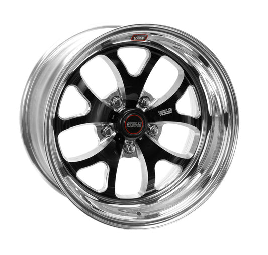 Weld S76 17x9.5 / 5x4.75 BP / 7.3in. BS Black Wheel (Medium Pad) - Non-Beadlock