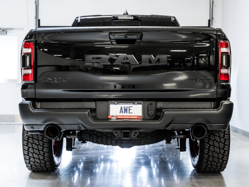 Échappement Cat-Back AWE Tuning 2021 RAM 1500 TRX 0FG - Embouts noirs diamantés