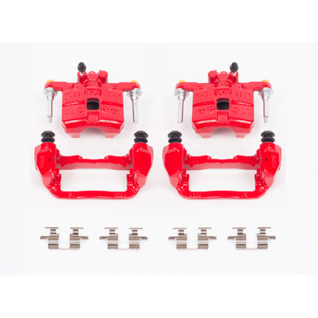 Étriers arrière rouges Power Stop 98-03 Subaru Forester avec supports - Paire