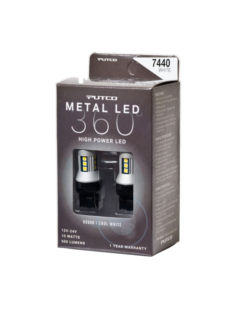 Putco 7440 - Métal Blanc 360 LED