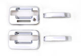 Ensemble de 4 couvre-poignées de porte AVS 04-14 Ford F-150 (2 portes avec clavier) (2 portes) - Chrome
