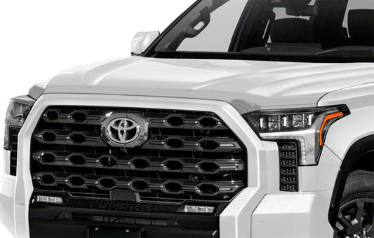 AVS 22-23 Toyota Tundra CC/CrewMax & 2023 Sequoia Aeroskin Low Profile Hood Shield - Chrome