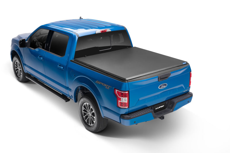 Lund 09-17 Dodge Ram 1500 Fleetside (5.7ft. Bed) Hard Fold Tonneau Cover - Black