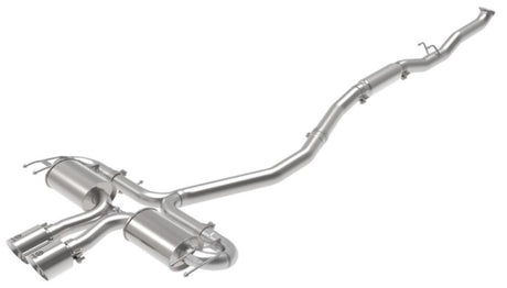 Système d'échappement Cat-Back aFe Takeda 3 pouces 304 SS avec embouts polis 17-21 Honda Civic Sport L4-1,5 L (t)