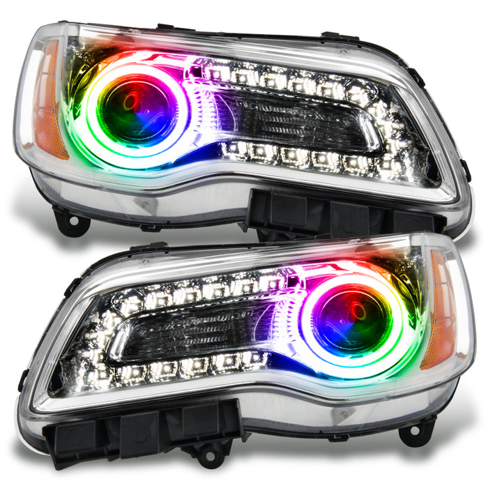 Oracle 11-14 Chrysler 300C SMD HL - Chrome - NON HID - ColorSHIFT VOIR LA GARANTIE