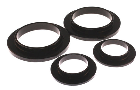 Ensemble d'isolateurs supérieurs et inférieurs de ressorts arrière noirs Energy Suspension 79-04 Ford Mustang SVO