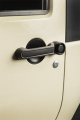 Inserts de poignée de porte Rugged Ridge noirs pour Jeep Wrangler 2 portes 07-18