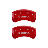 MGP 4 Caliper Covers Engraved Front & Rear MGP Red finish silver ch