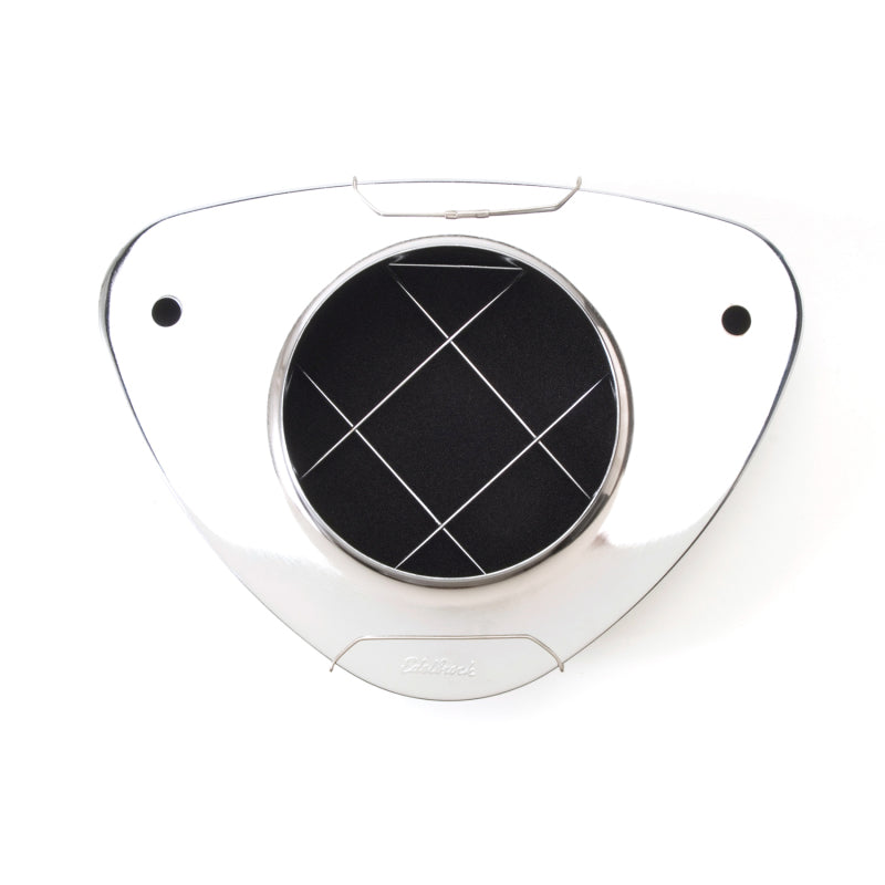 Filtre à air Edelbrock Pro-Flo série 1000 avec dessus triangulaire en acier 11 375 po x 8 375 po x 3 po Chrome