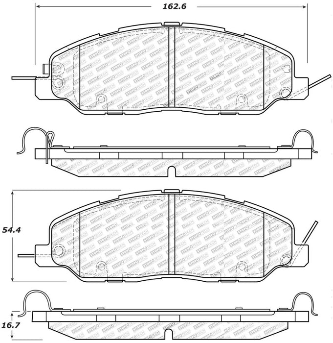 Plaquettes de frein StopTech Performance