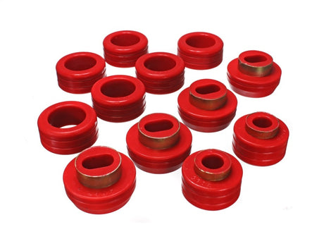 Ensemble de montage de carrosserie rouge (cabine) Energy Suspension 83-04 GM S-10/S-15 PU 2WD/4WD
