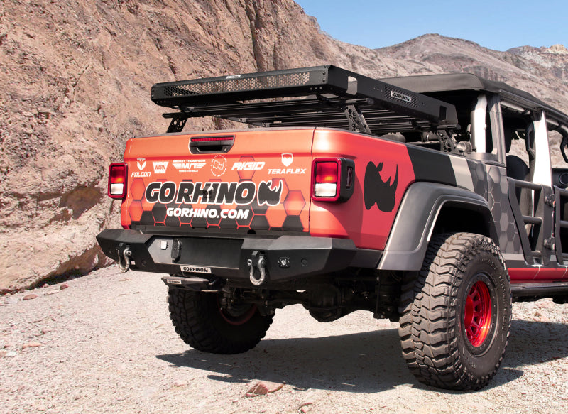 Kit de barres transversales Go Rhino 20-22 Jeep Gladiator JT/16-22 Toy. Tacoma/05-21 Nssn Frontier XRS - Tex. Blk