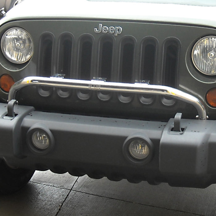 Barre lumineuse montée sur pare-chocs en acier inoxydable pour Jeep Wrangler JK 07-18 Rugged Ridge