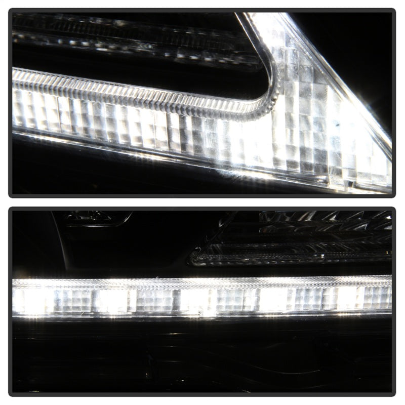 Phares de projecteur Spyder Toyota Sienna 2011-2014 - DRL LED - Noir PRO-YD-TSEN11-DRL-BK