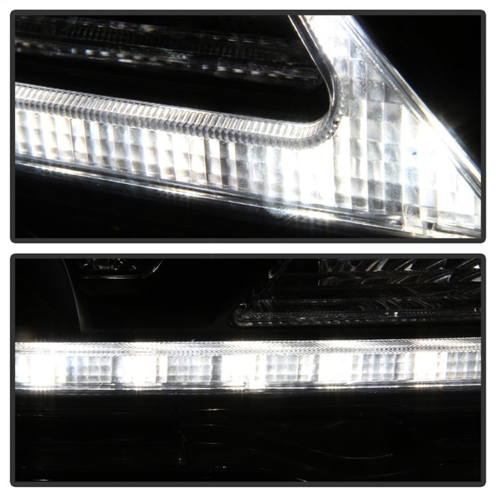 Phares de projecteur Spyder 2015-2017 Toyota Sienna - DRL LED - Noir PRO-YD-TSEN15-DRL-BK