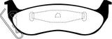 EBC 03+ Ford Crown Victoria 4.6 Greenstuff Rear Brake Pads