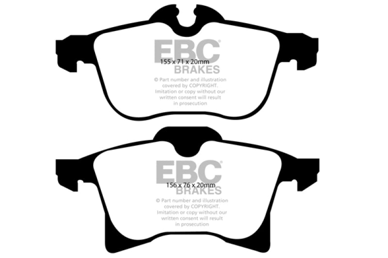 Plaquettes de frein avant EBC 08-09 Saturn Astra 1.8 Yellowstuff