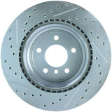 Disque de frein arrière gauche ventilé, fendu et percé StopTech Select Sport 07-13 pour BMW 335i
