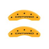 MGP 4 Caliper Covers Engraved Front Camaro Rear Z28 Yellow Finish Black Char 1997 Chevy Camaro