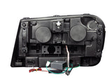 Phares de projecteur ANZO 2002-2009 Chevrolet Trailblazer avec halo noir