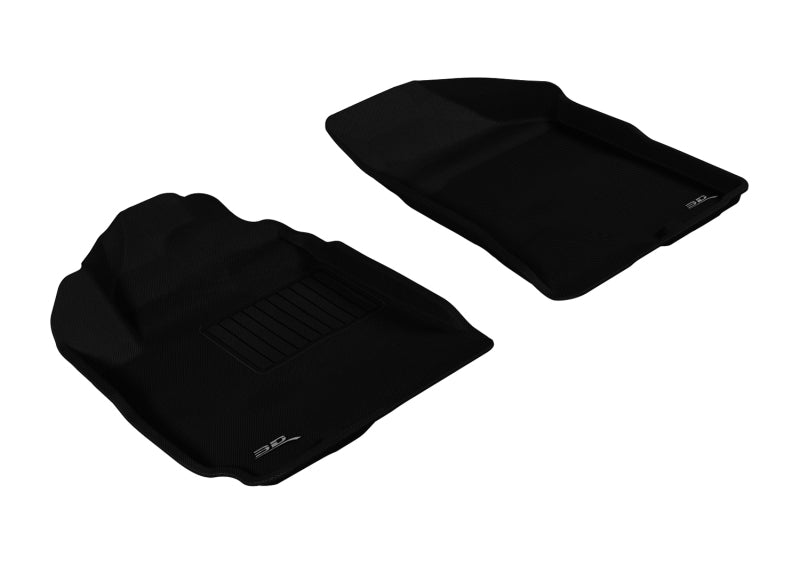 Tapis de sol 3D MAXpider pour Hyundai Santa Fe Kagu 2010-2012, 1ère rangée - Noir