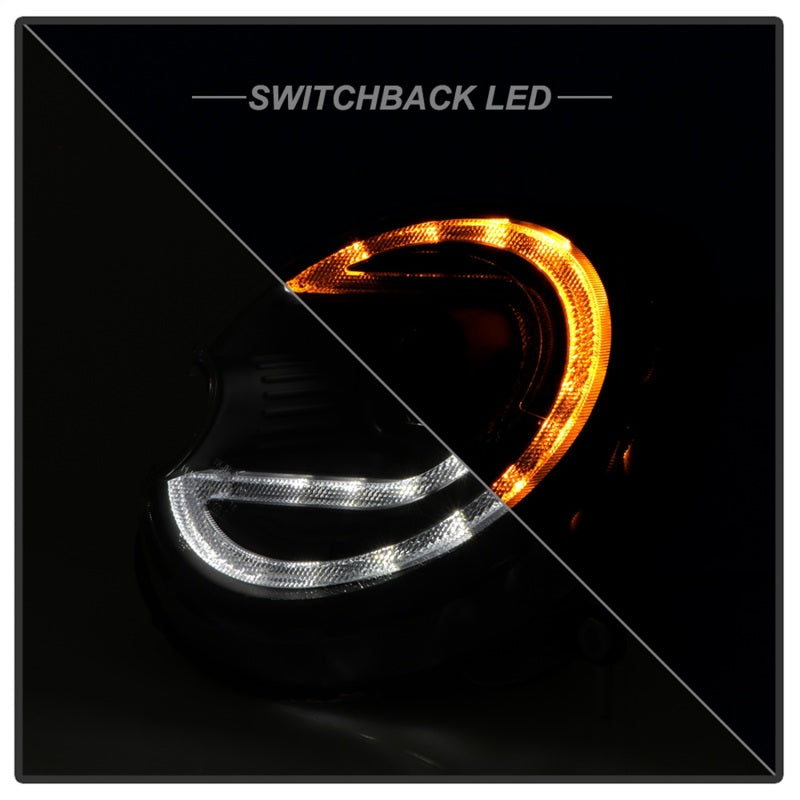 Phares de projecteur Spyder Mini Cooper 07-12 V2 Xénon/HID uniquement - Noir PRO-YD-MC07V2HIDSI-SBLB-BK