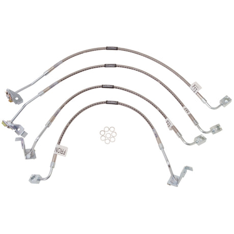 Kit de conduites de frein Russell Performance 07-08 Jeep Wrangler JK avec élévateur de 6 pouces