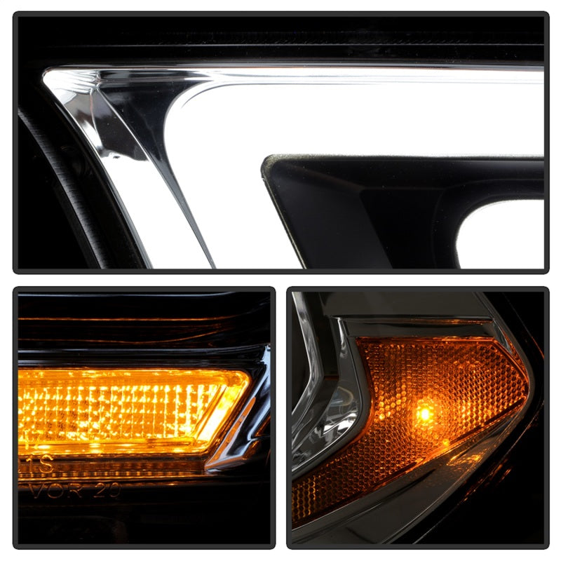 Phares de projecteur halogènes Spyder Dodge Durango 11-13 uniquement - Chrome PRO-YD-DDU11SI-C