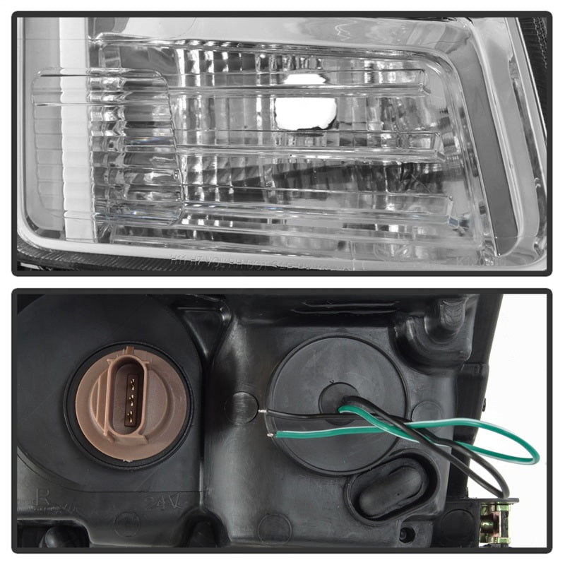 Phares de projecteur DRL à barre lumineuse xTune 06-09 Ford Fusion - Chrome (PRO-JH-FFU06-LB-C)