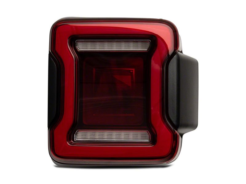 Raxiom 18-23 Jeep Wrangler JL Horizon LED Tail Lights- BlkHousing- Red Lens