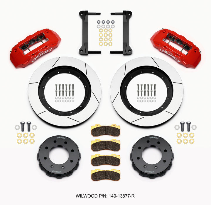 Kit avant Wilwood TX6R 16,00 pouces rouge 1999-2010 GM H2 Truck/SUV 2500