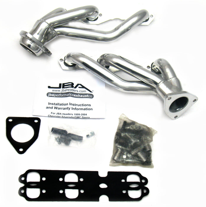 JBA 03-13 GM Truck 4.3L V6 1-1/2in primaire argent Ctd Cat4Ward Header